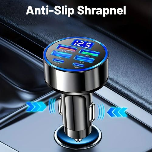 Six-in-One Digital Car Adapter
