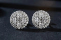 7MM VVS1 Moissanite Stud Earrings D Color 925 Sterling Silver Screw Back Dallas Jewelers